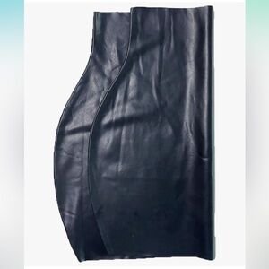 Black 💯 rubber LATEX mini skirt plastic rave goth club fetish cosplay bondage